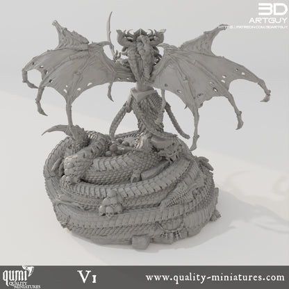 Snake Queen Monster - 32mm Tabletop RPG Mini - Qumi Quality Miniatures - Qumi