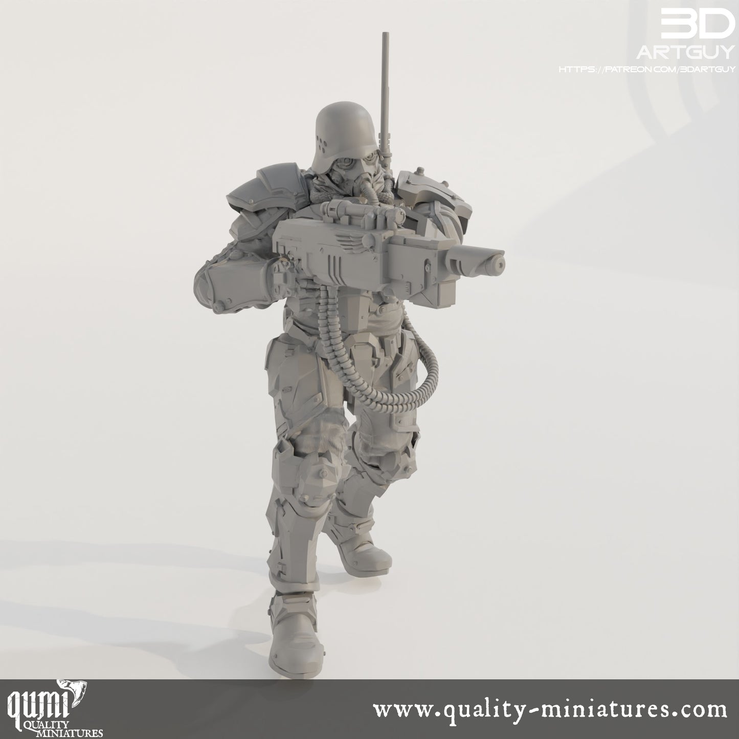 Soldier - 32mm Tabletop RPG Mini - Qumi Quality Miniatures - Qumi