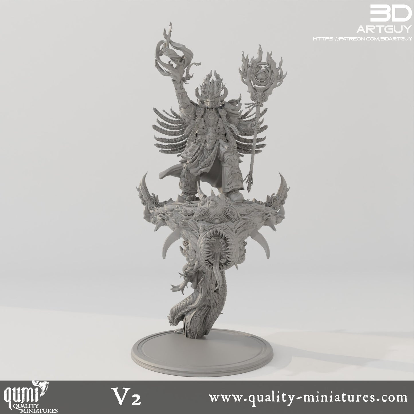 Sorcerer Supreme - 32mm Tabletop RPG Mini - Qumi - 3D ArtGuy