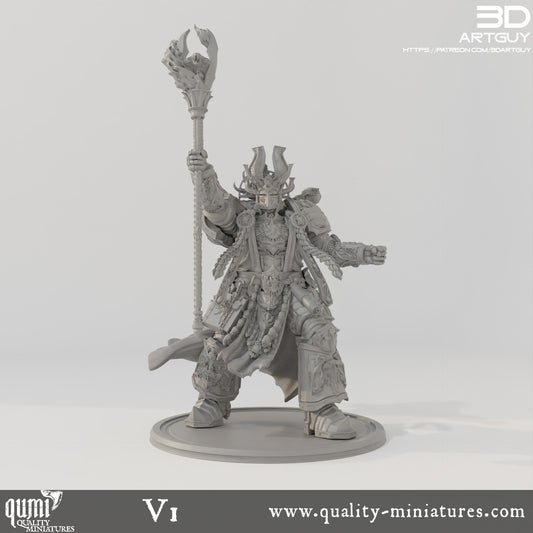 Sorcerer - 32mm Tabletop RPG Mini - Qumi - 3D ArtGuy