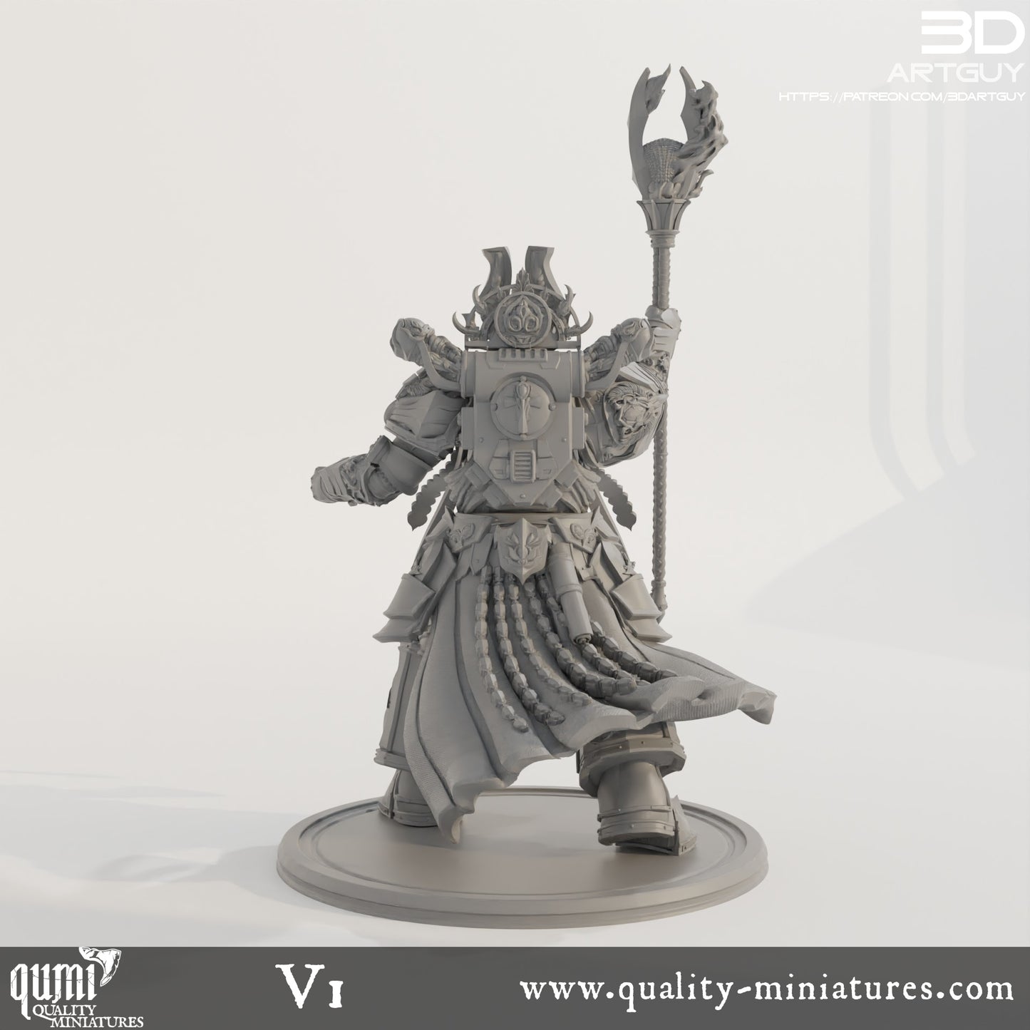 Zauberer - 32mm Tabletop-RPG Mini - Qumi - 3D ArtGuy