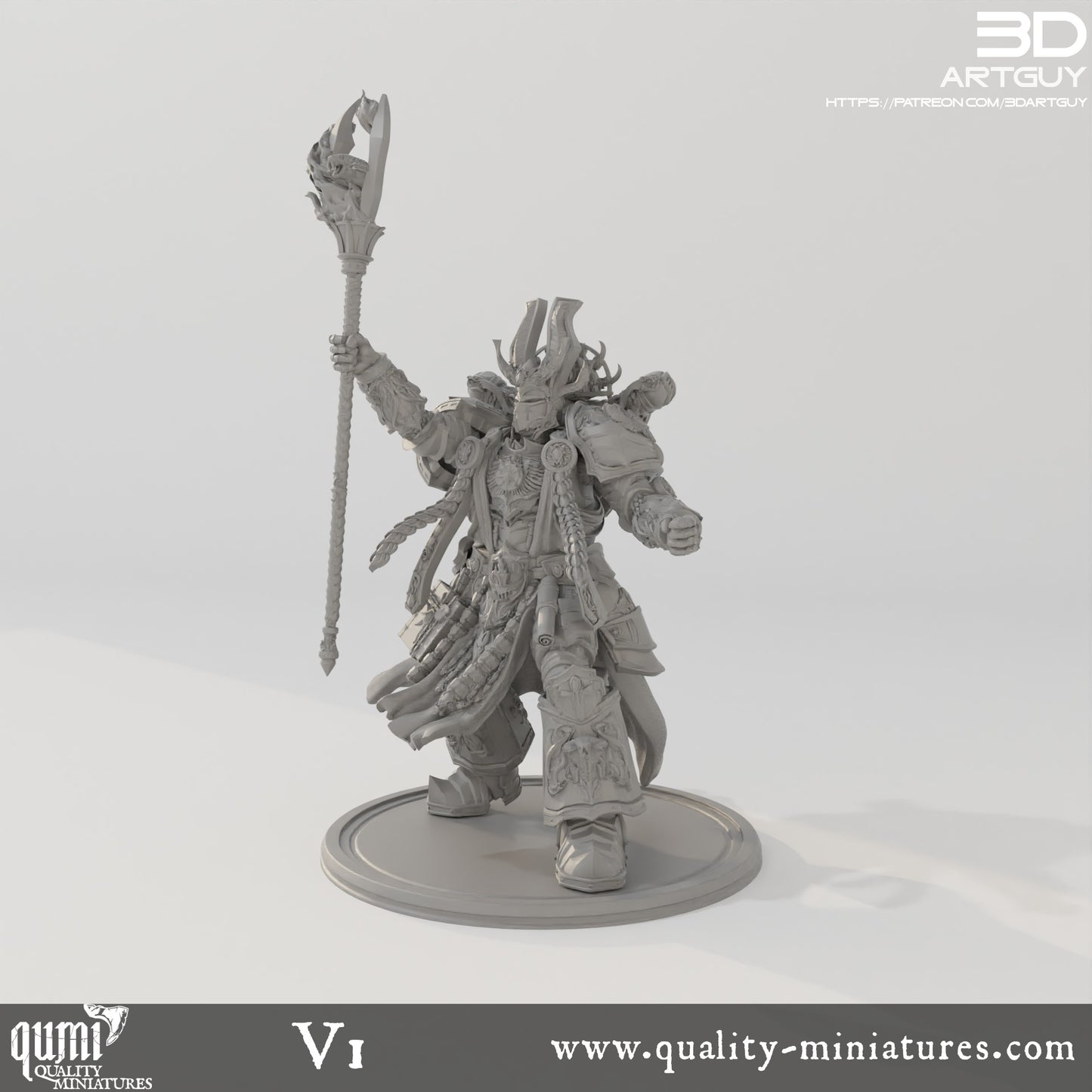 Zauberer - 32mm Tabletop-RPG Mini - Qumi - 3D ArtGuy