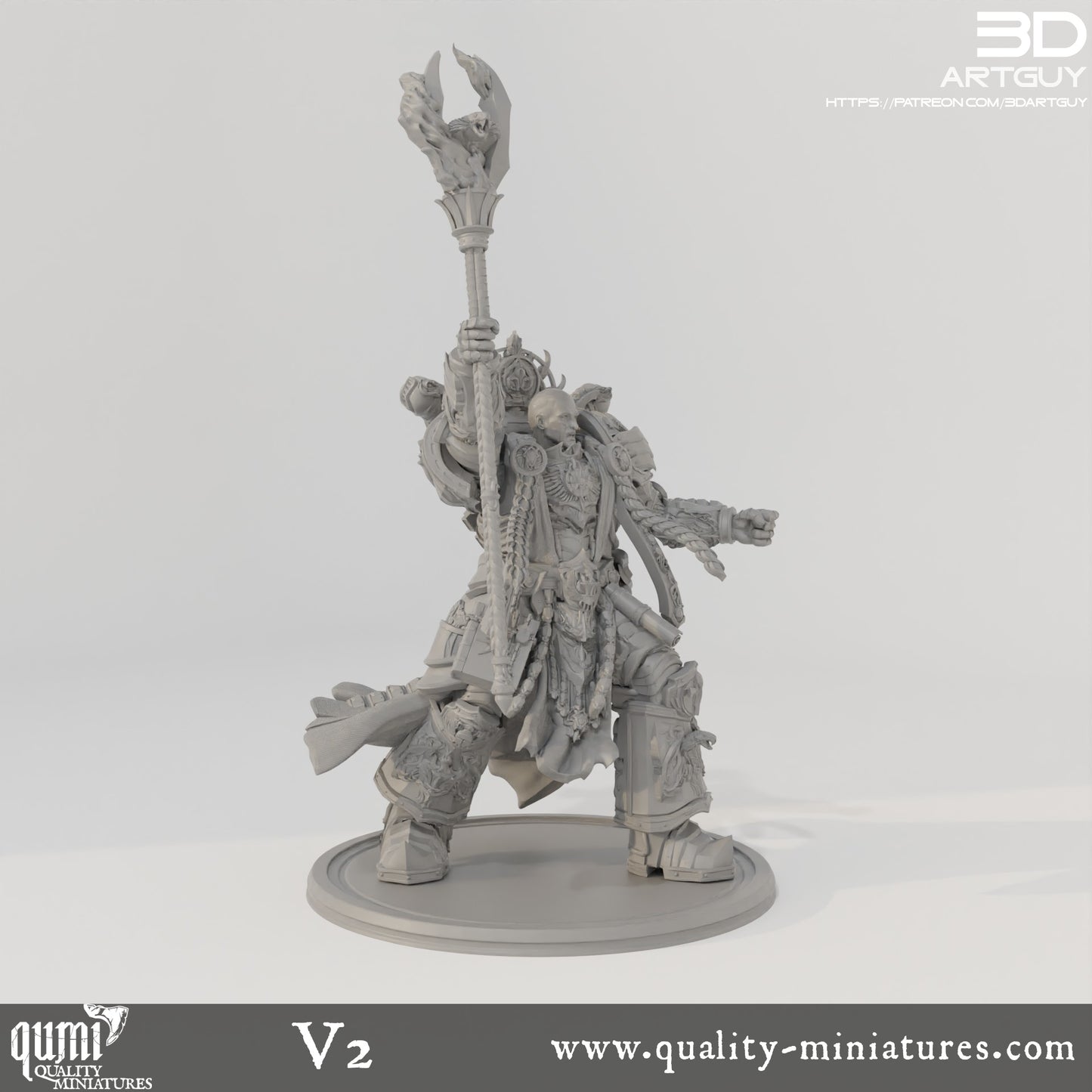 Zauberer - 32mm Tabletop-RPG Mini - Qumi - 3D ArtGuy