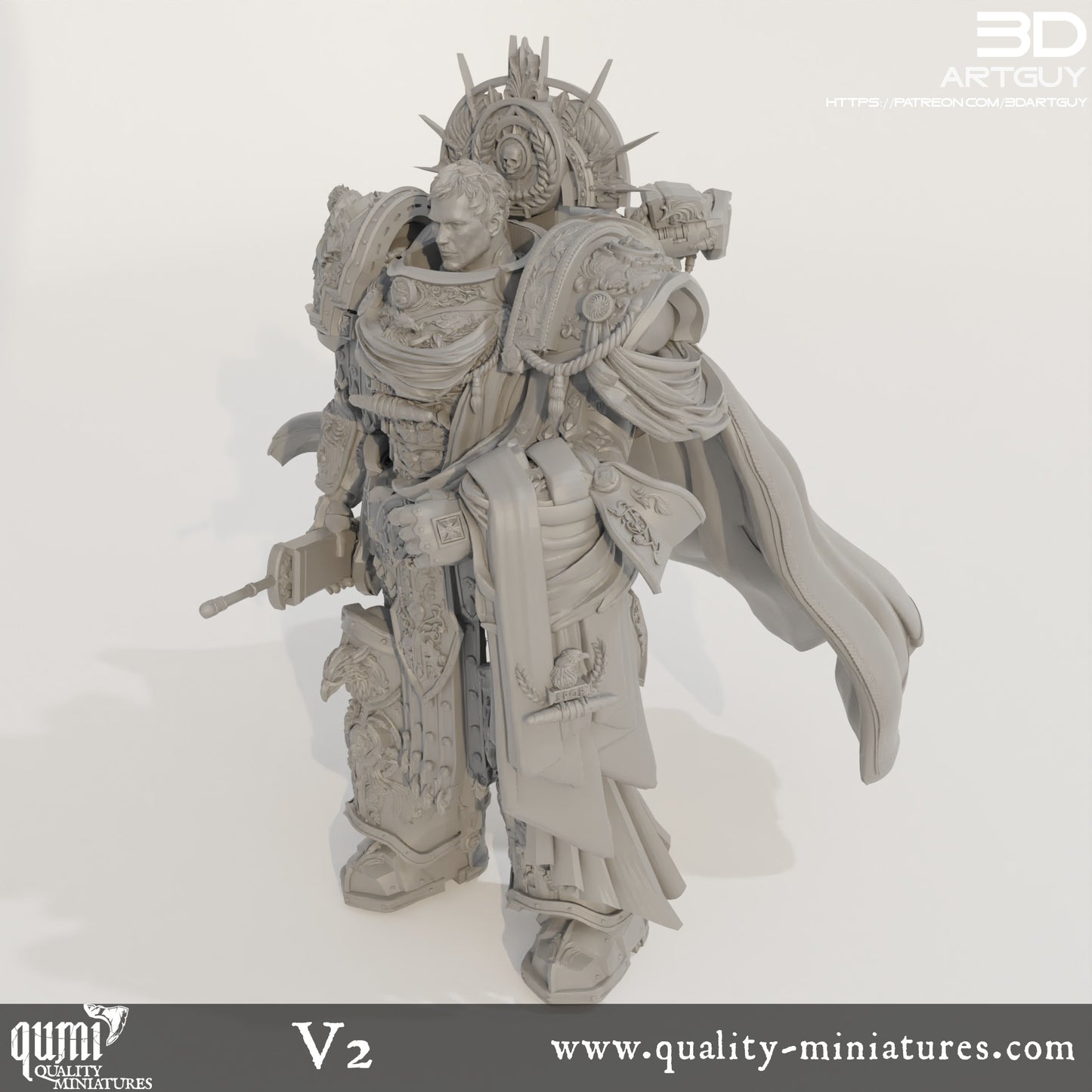 Space Caesar - 32mm Tabletop RPG Mini - Qumi Quality Miniatures - Qumi