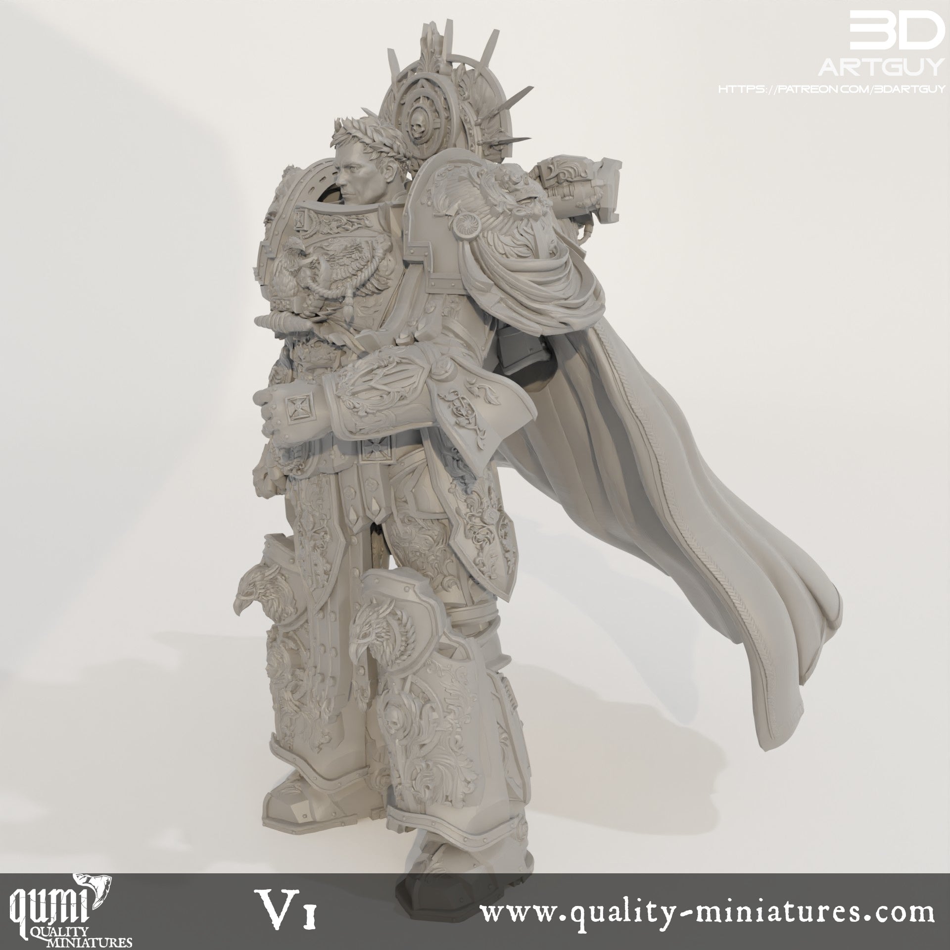 Space Caesar - 32mm Tabletop RPG Mini - Qumi Quality Miniatures - Qumi