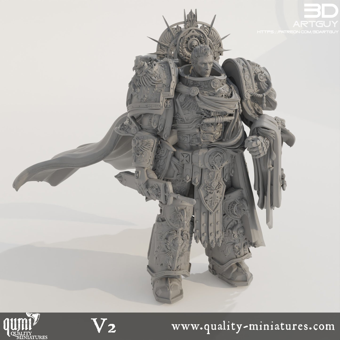 Space Caesar - 32mm Tabletop RPG Mini - Qumi Quality Miniatures - Qumi