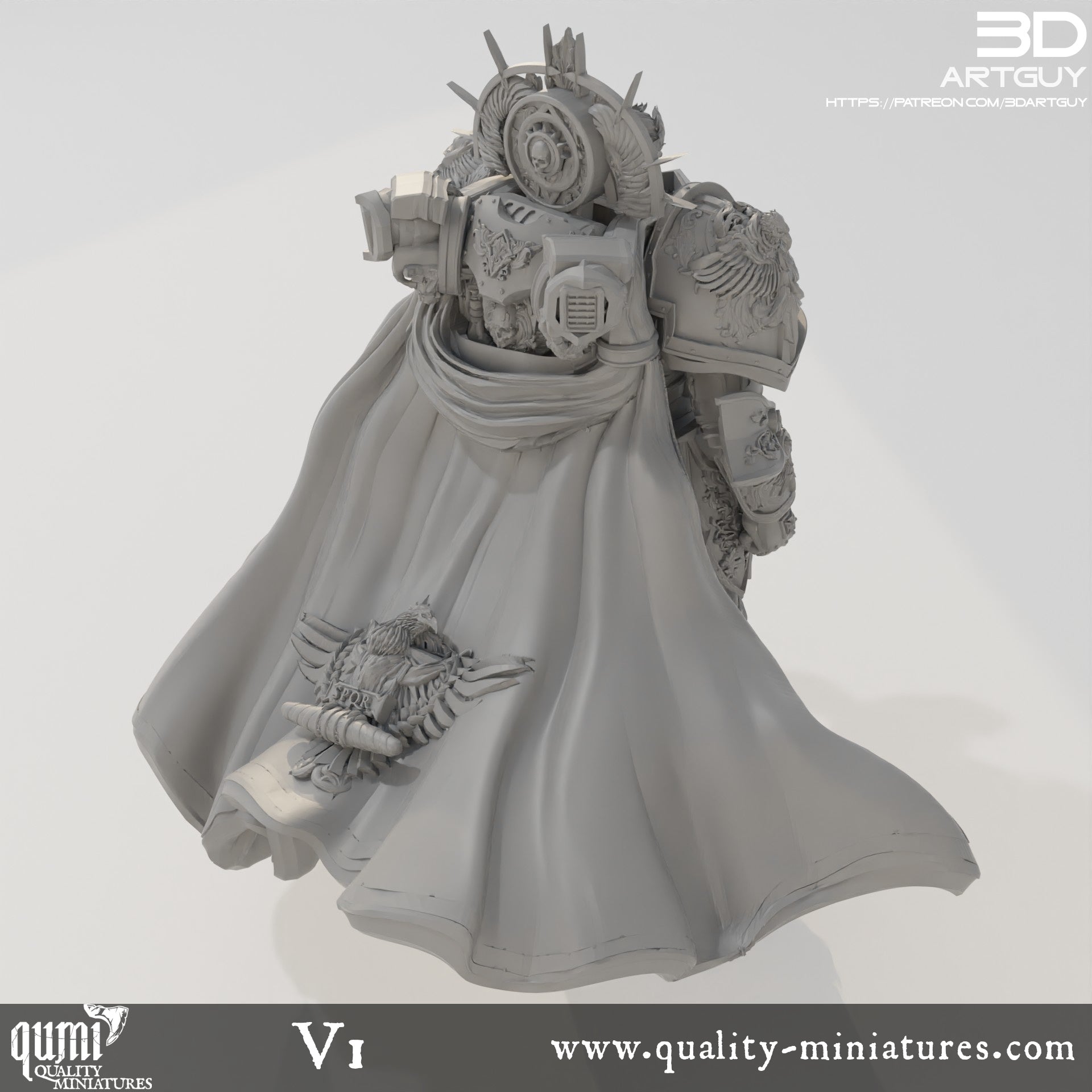 Space Caesar - 32mm Tabletop RPG Mini - Qumi Quality Miniatures - Qumi