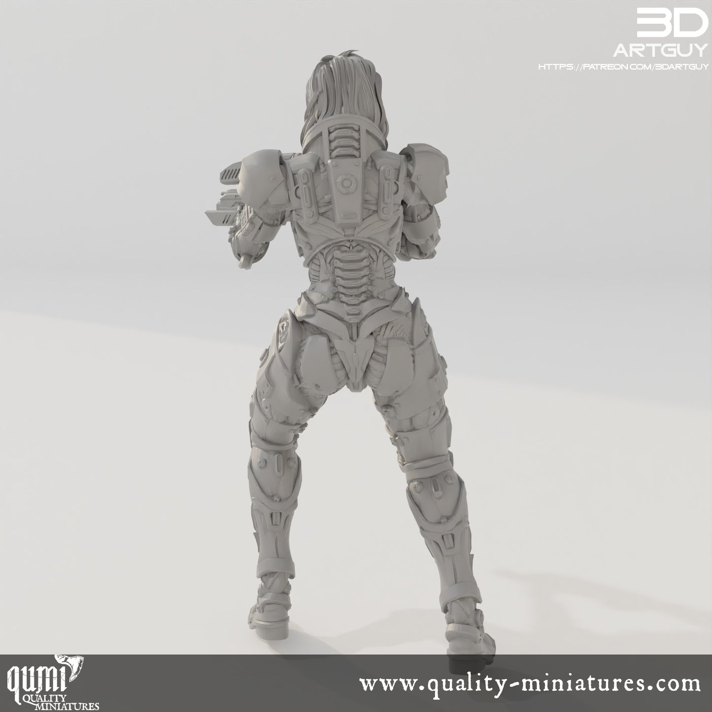 Space Commander - 32mm Tabletop RPG Mini - Qumi Quality Miniatures - Qumi