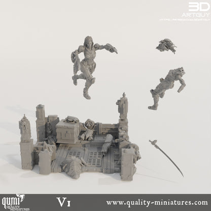 Space Commander Diorama - Tabletop RPG Mini - Qumi Quality Miniatures - Qumi