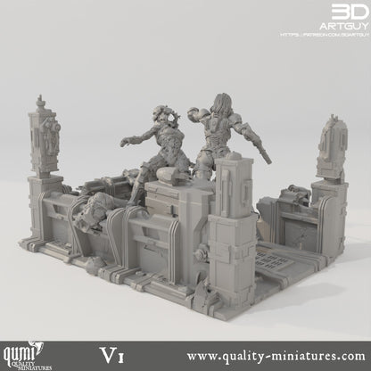 Space Commander Diorama - Tabletop RPG Mini - Qumi Quality Miniatures - Qumi