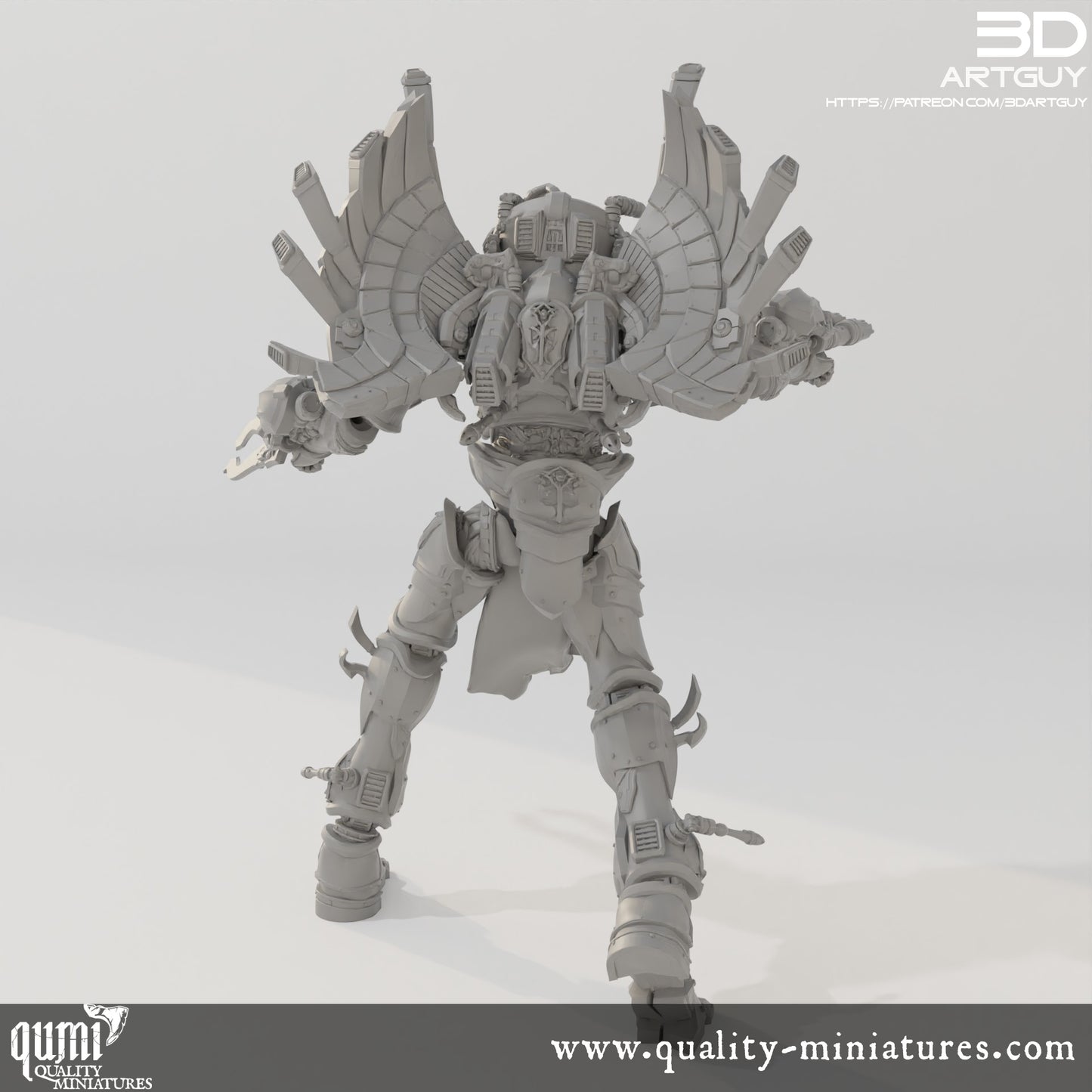 Space Elf Titan - 32mm Tabletop RPG Mini - Size XL - Qumi Quality Miniatures - Qumi