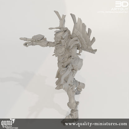 Space Elf Titan - 32mm Tabletop RPG Mini - Size XL - Qumi Quality Miniatures - Qumi