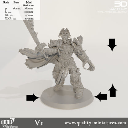 Space Warrior Emperor Lord Ruler - 32mm Tabletop RPG Mini - Qumi Quality Miniatures - Qumi