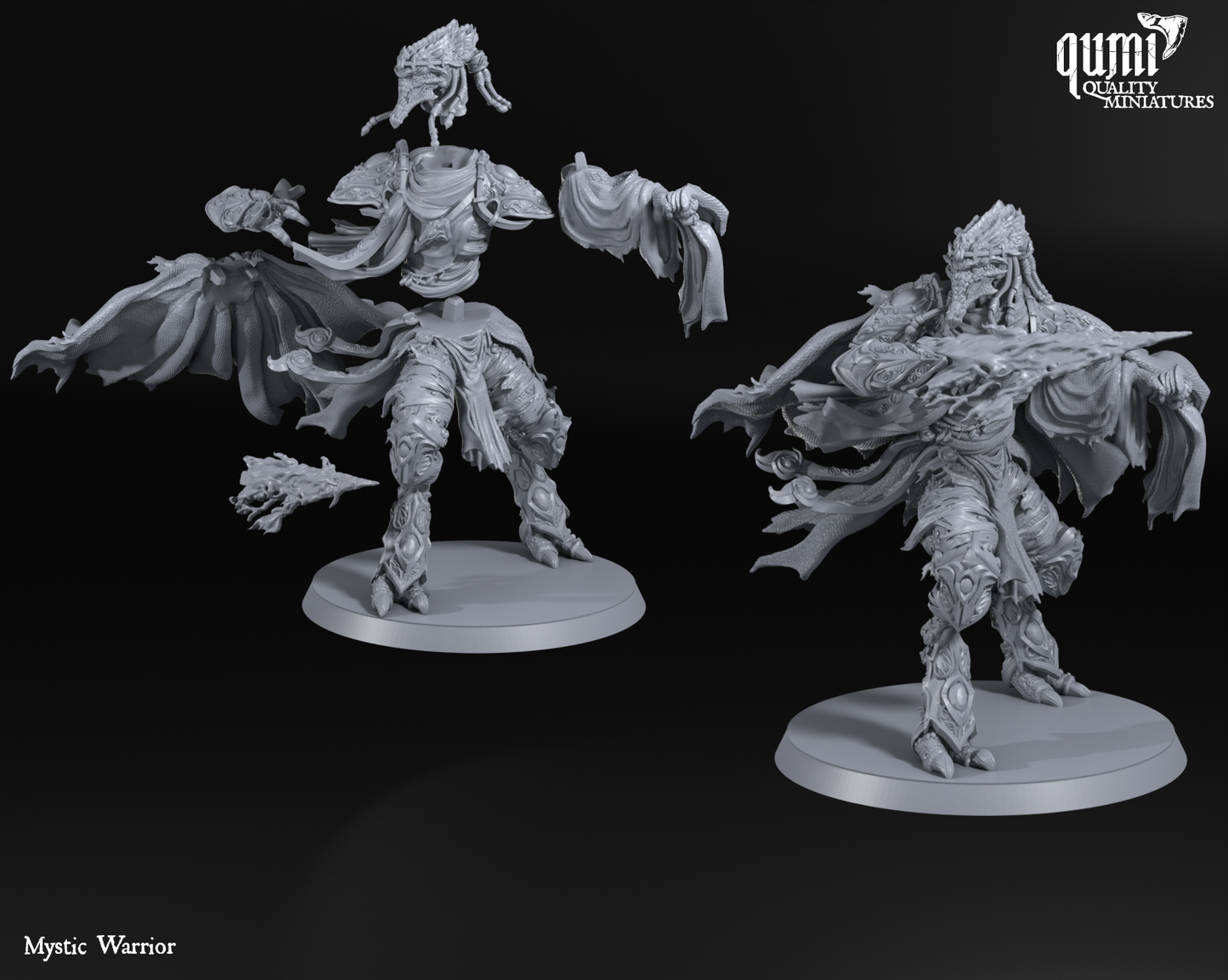 Space Warrior Lord Mystic Warrior - Quality Miniatures - Qumi