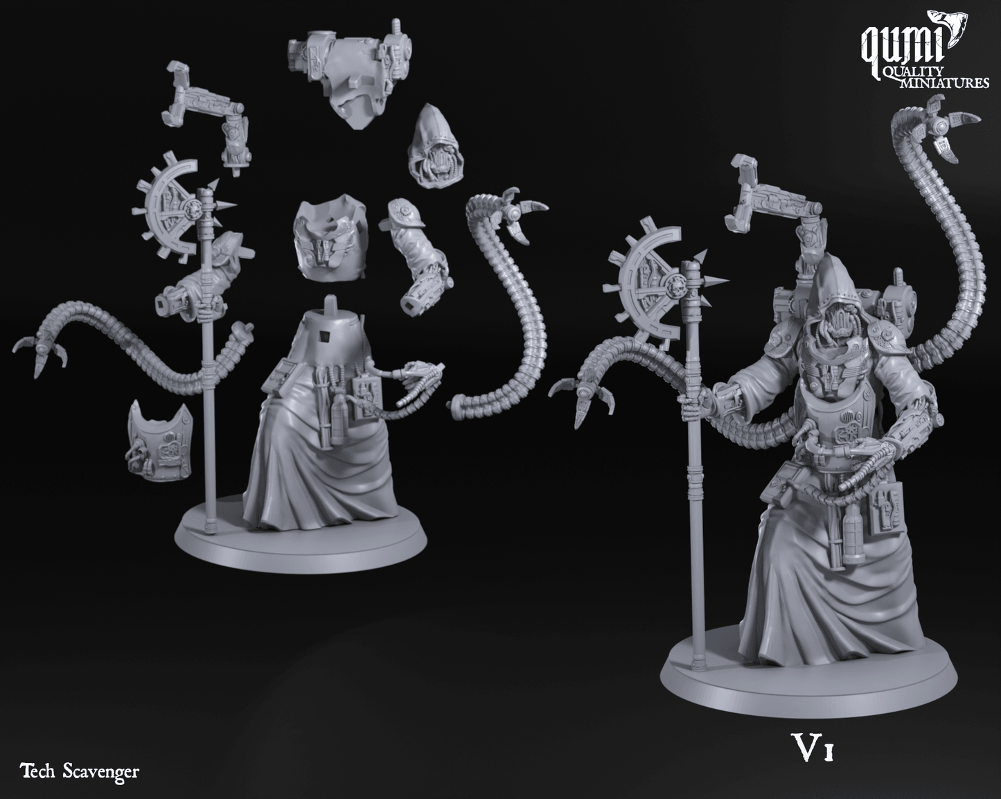 Space Warrior TechScavenger - Quality Miniatures - Qumi