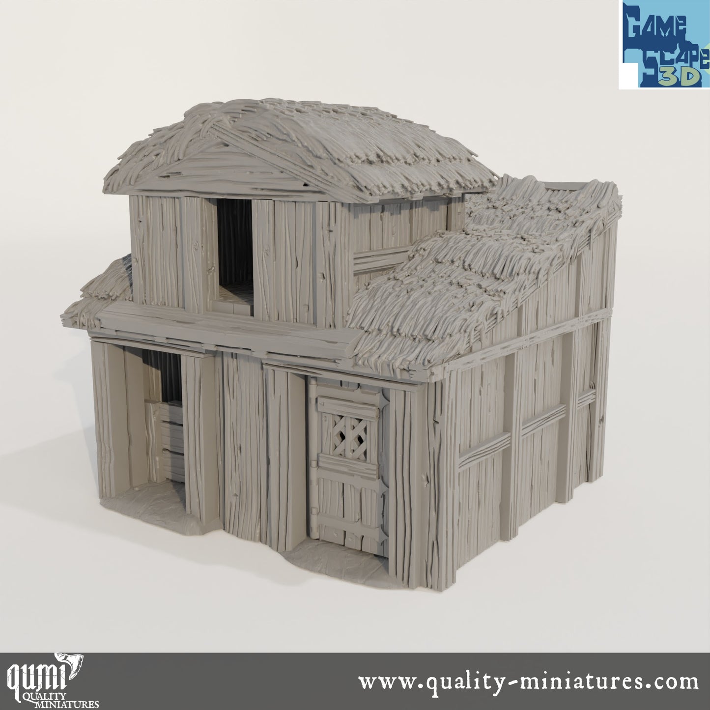 Stable - Lost City - Resin Print - Tabletop RPG Terrain - GameScape3D - Qumi Quality Miniatures - Qumi