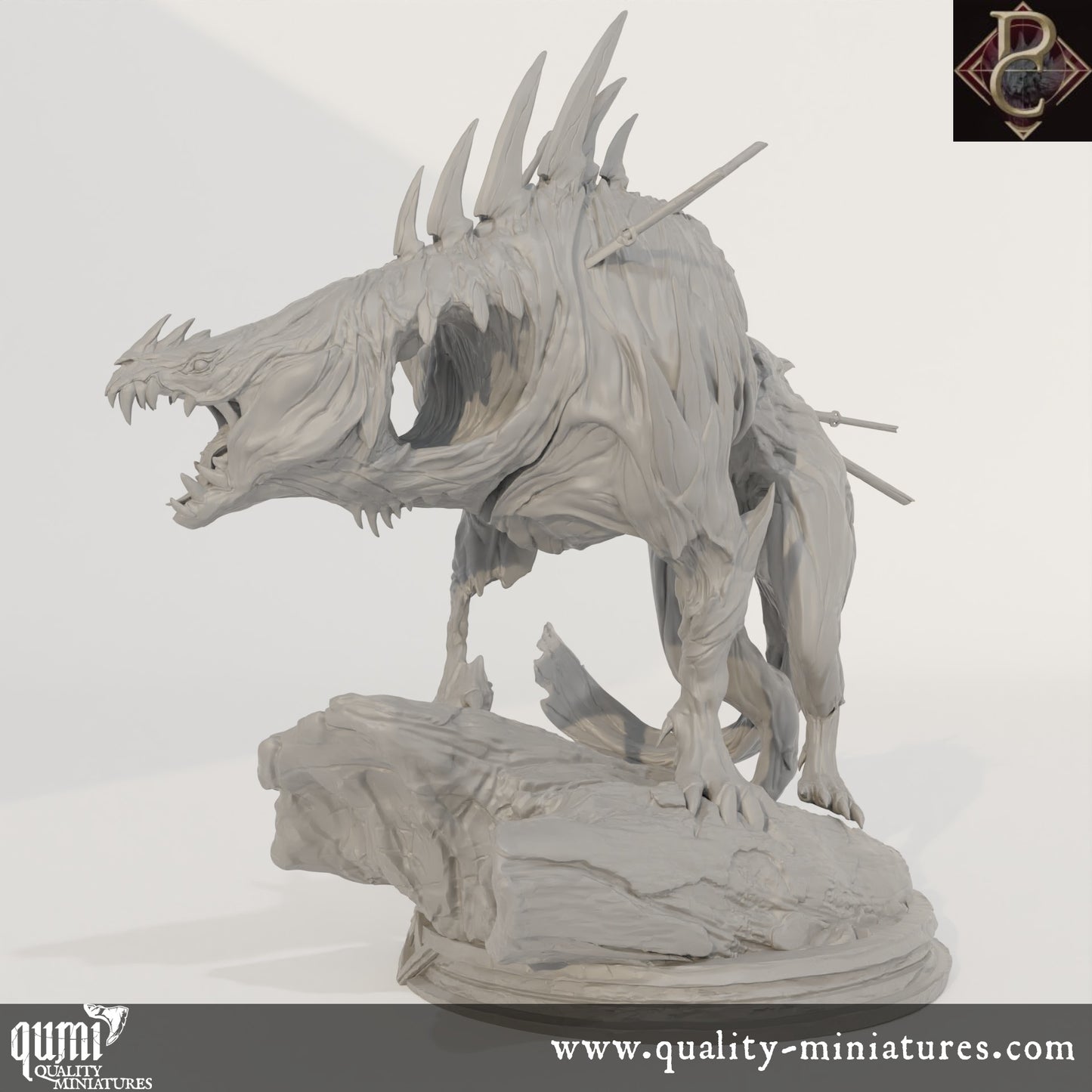 The Beast of Vaudange - 32mm Tabletop RPG Mini XL size - Qumi - Parasite Collectibles Quality Miniatures - Qumi