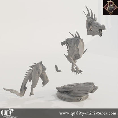 The Beast of Vaudange - 32mm Tabletop RPG Mini XL size - Qumi - Parasite Collectibles Quality Miniatures - Qumi