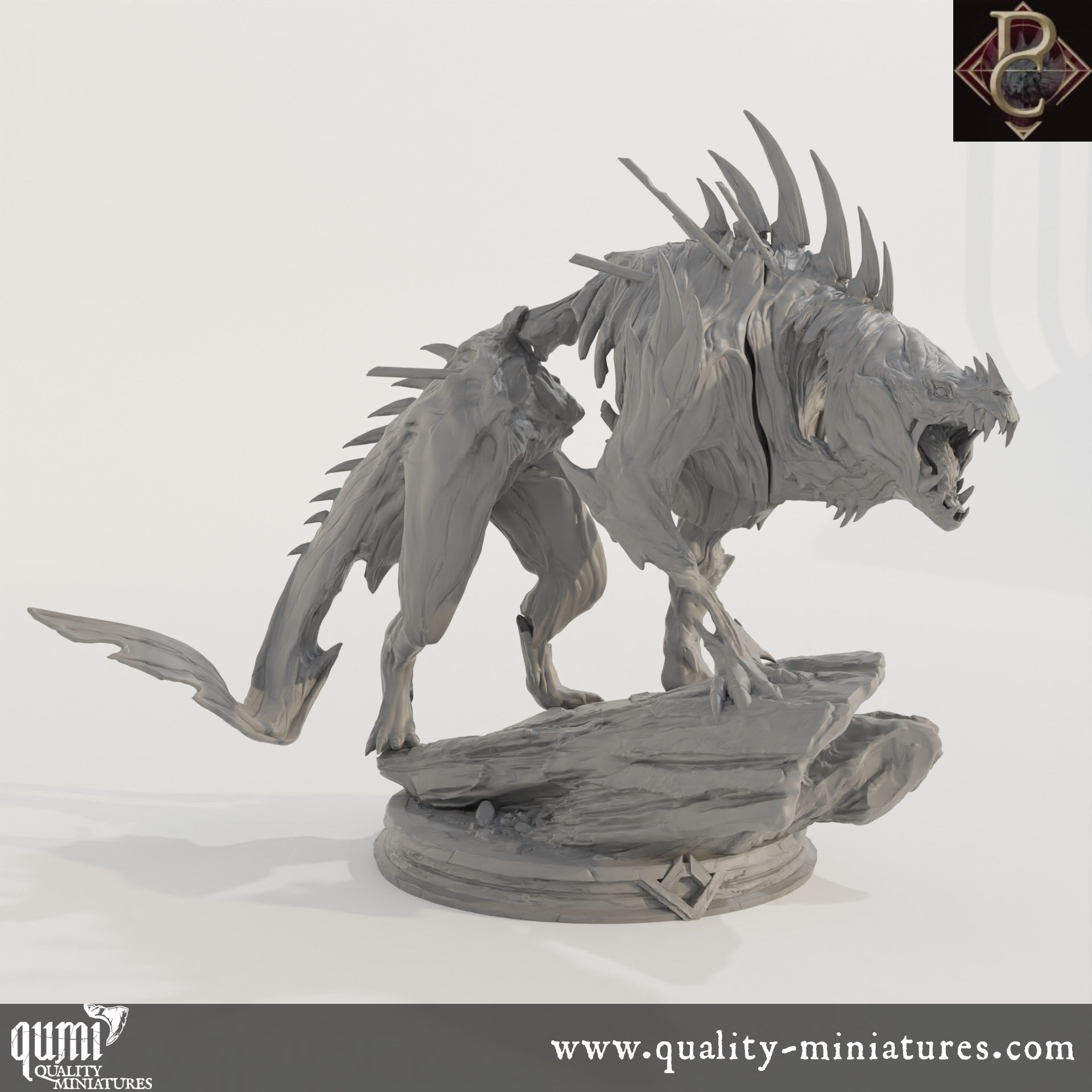 The Beast of Vaudange - 32mm Tabletop RPG Mini XL size - Qumi - Parasite Collectibles Quality Miniatures - Qumi