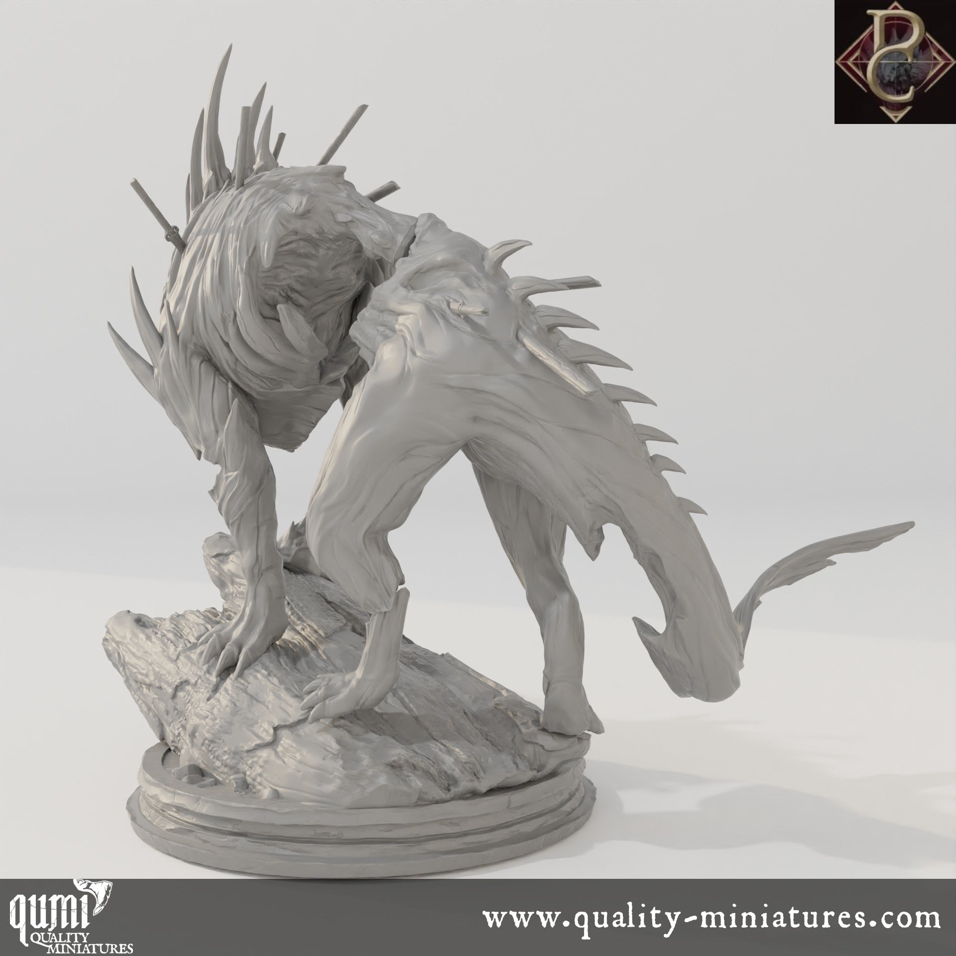 The Beast of Vaudange - 32mm Tabletop RPG Mini XL size - Qumi - Parasite Collectibles Quality Miniatures - Qumi