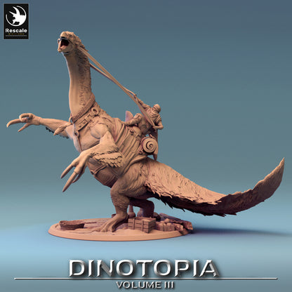 Therizinosaurus Accident - Dinotopia - 32mm Tabletop RPG Mini - Qumi - Rescale Miniatures Quality Miniatures - Qumi