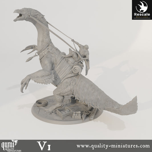 Therizinosaurus Accident Solo - Dinotopia - 32mm Tabletop RPG Mini - Qumi - Rescale Miniatures Quality Miniatures - Qumi