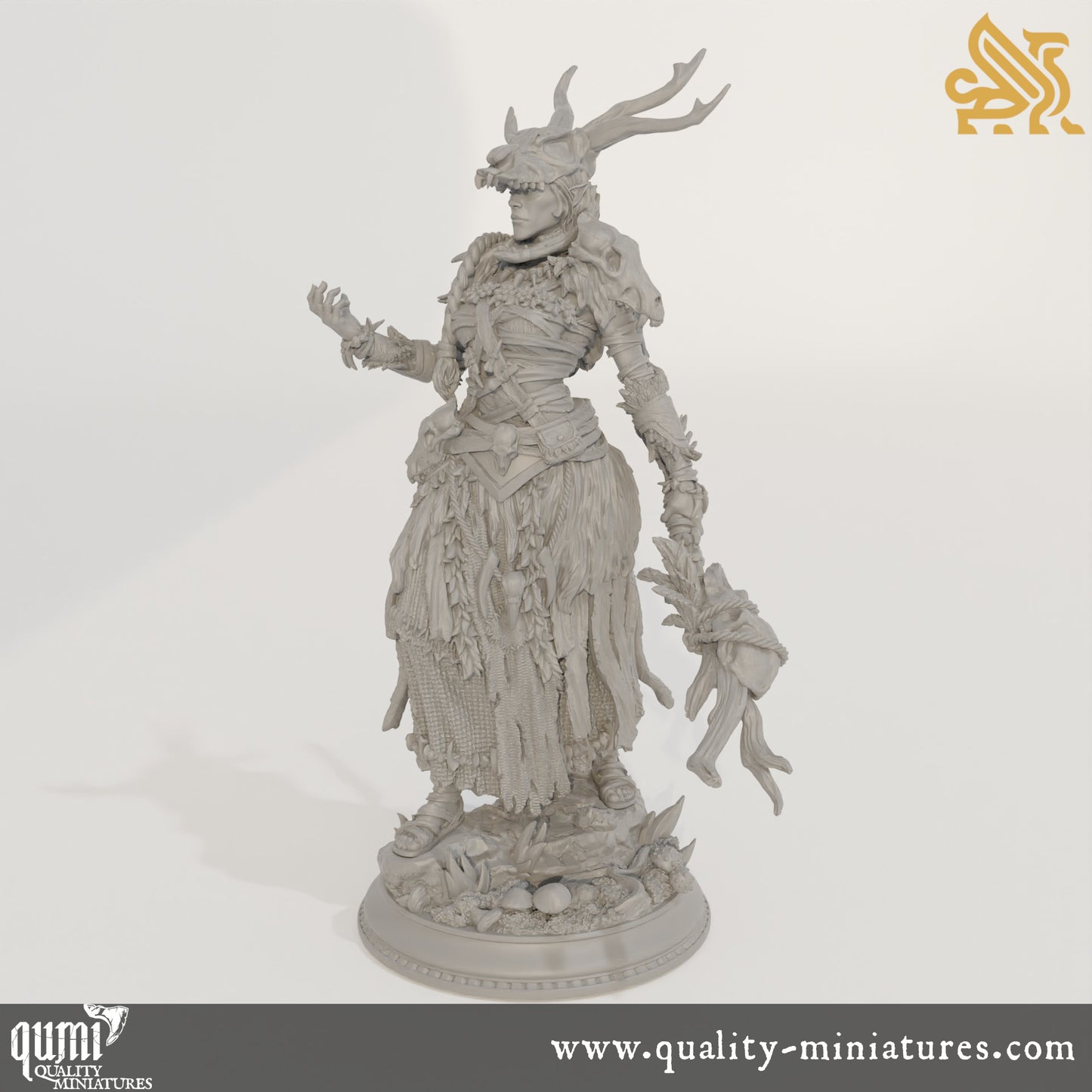 Turak_tali - Colossal Druid of the Valley - 32mm 75mm Tabletop RPG Mini - Qumi - DM Stash Quality Miniatures - Qumi