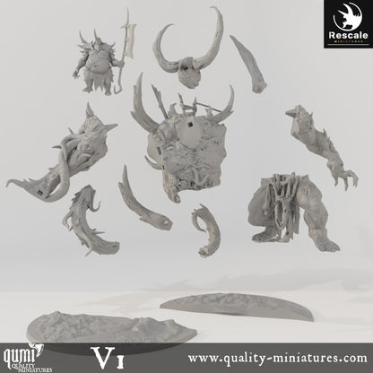 Ulcerated Colossus - 32mm Tabletop RPG Mini - Qumi - Rescale Miniatures