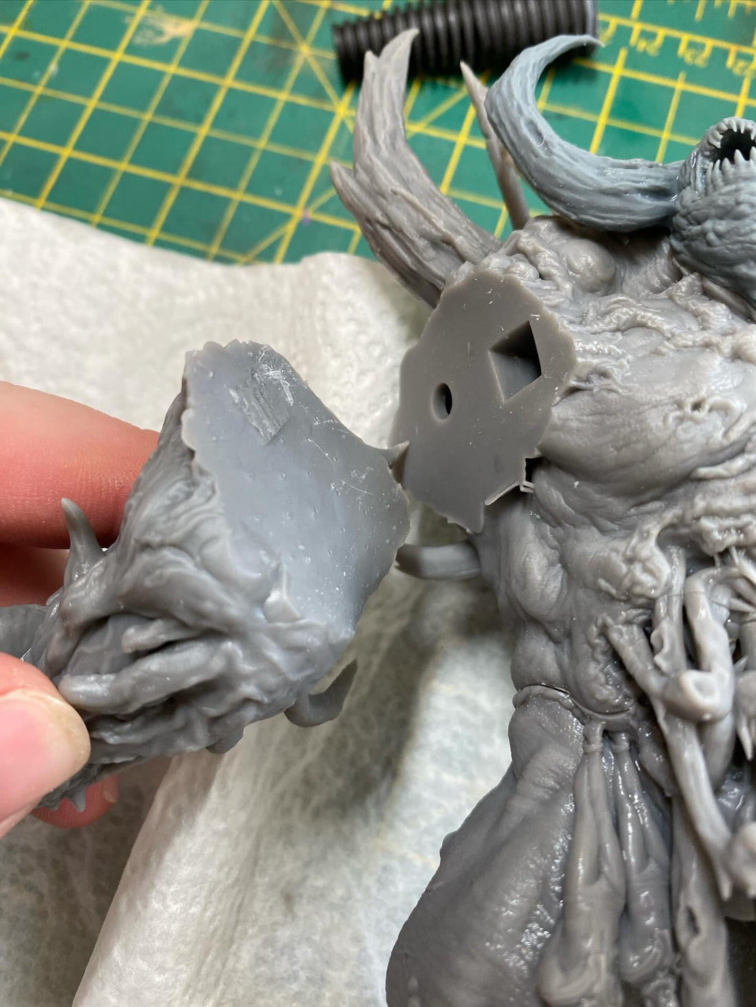 Monster Mounted Fighter Tabletop Miniature – Ulcerated Colossus | Qumi real print