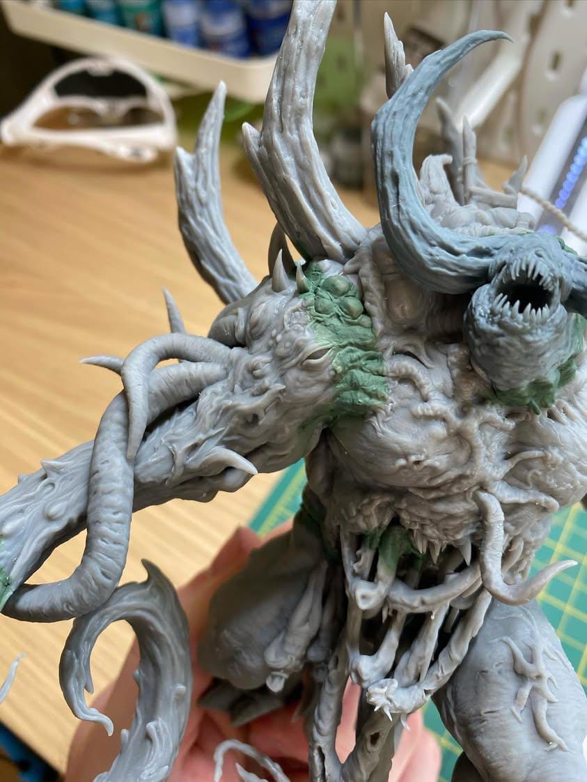 Monster Mounted Fighter Tabletop Miniature – Ulcerated Colossus | Qumi real print