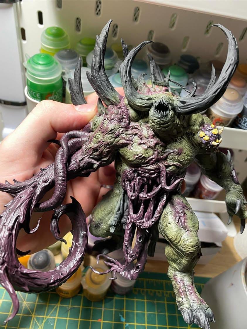 Monster Mounted Fighter Tabletop Miniature – Ulcerated Colossus | Qumi real print