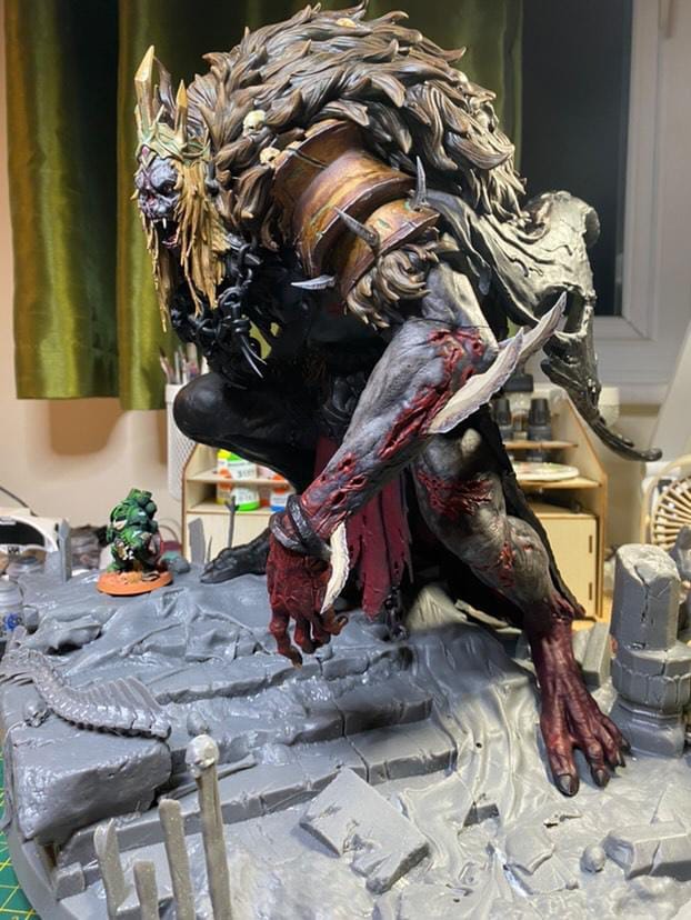 Undead King XXL (360mm head to toe) - designed by Rescale Miniatures