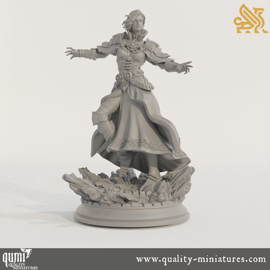 Violet - Leader of the Psithars - 32mm 75mm Tabletop RPG Mini - Qumi - DM Stash Quality Miniatures - Qumi