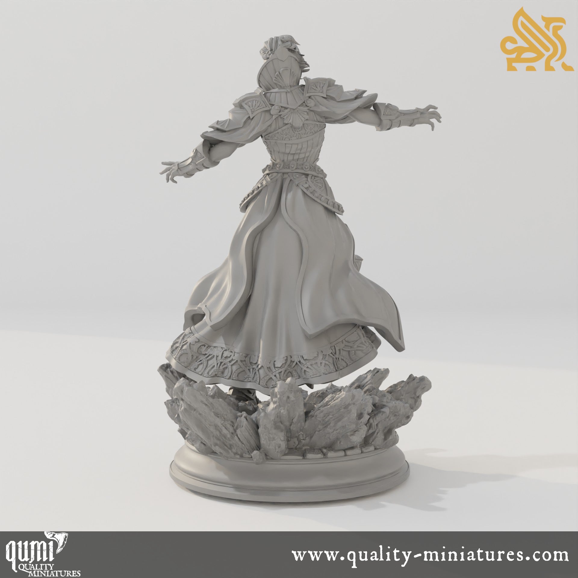 Violet - Leader of the Psithars - 32mm 75mm Tabletop RPG Mini - Qumi - DM Stash Quality Miniatures - Qumi