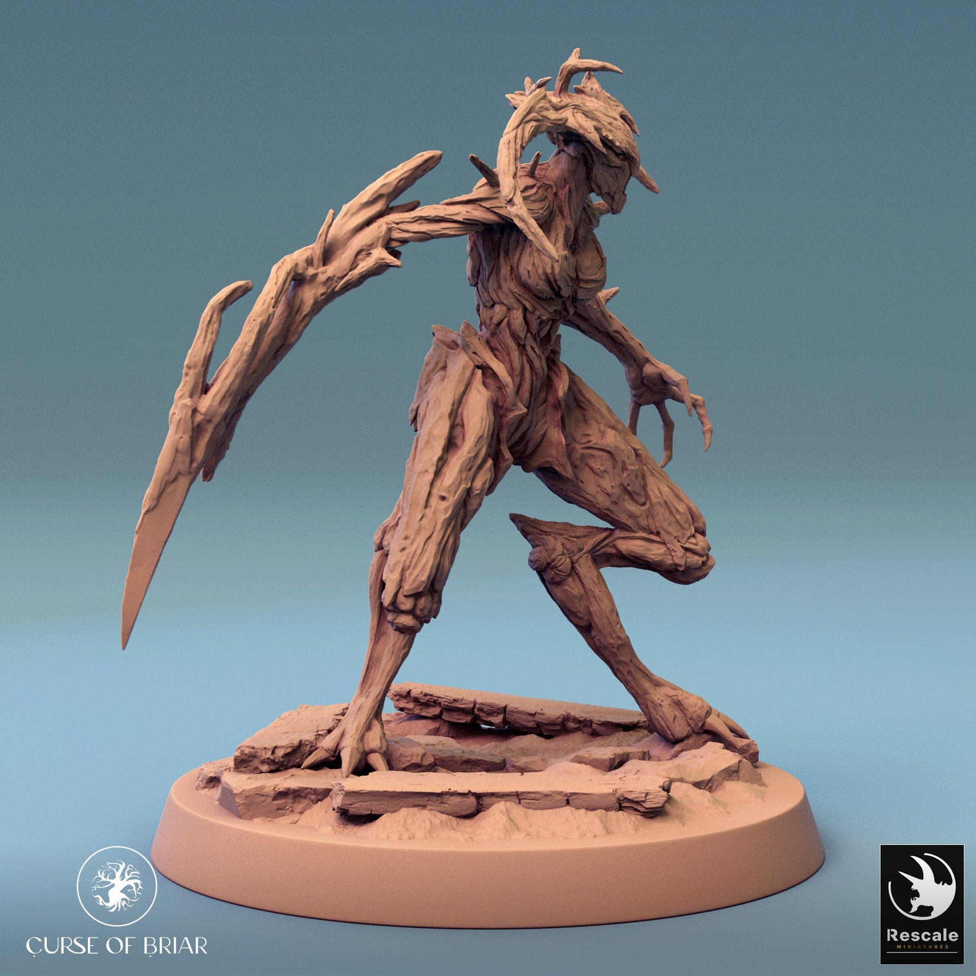 Tabletop Miniature Woodfey - 32mm Tabletop RPG Mini - Qumi - Rescale Miniatures Quality Miniatures - Qumi 