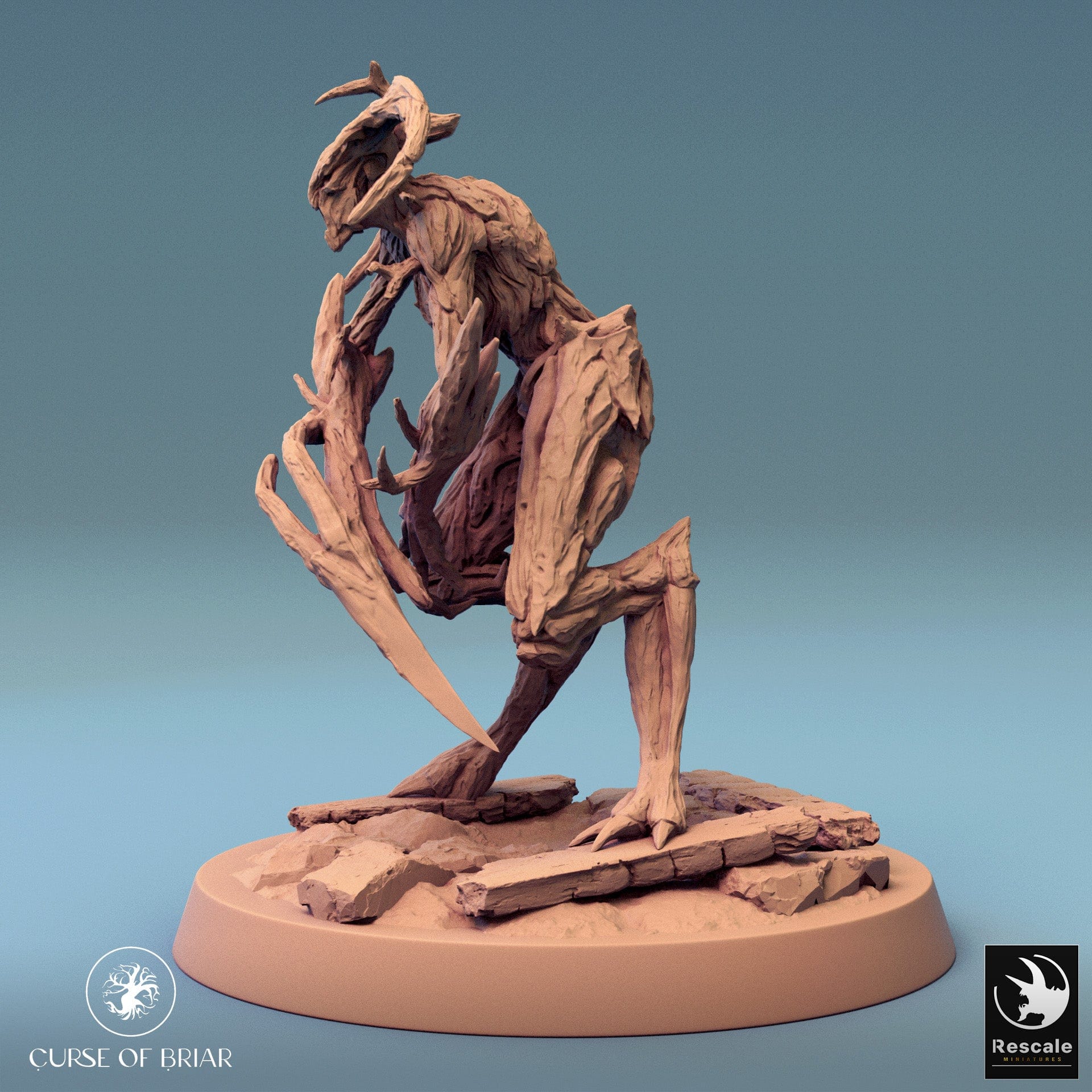 Tabletop Miniature Woodfey - 32mm Tabletop RPG Mini - Qumi - Rescale Miniatures Quality Miniatures - Qumi 