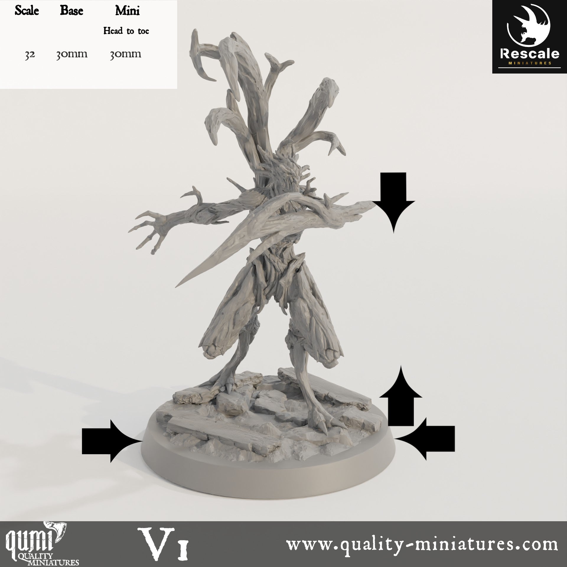 Woodfey - 32mm Tabletop RPG Mini - Qumi - Rescale Miniatures Quality Miniatures - Qumi