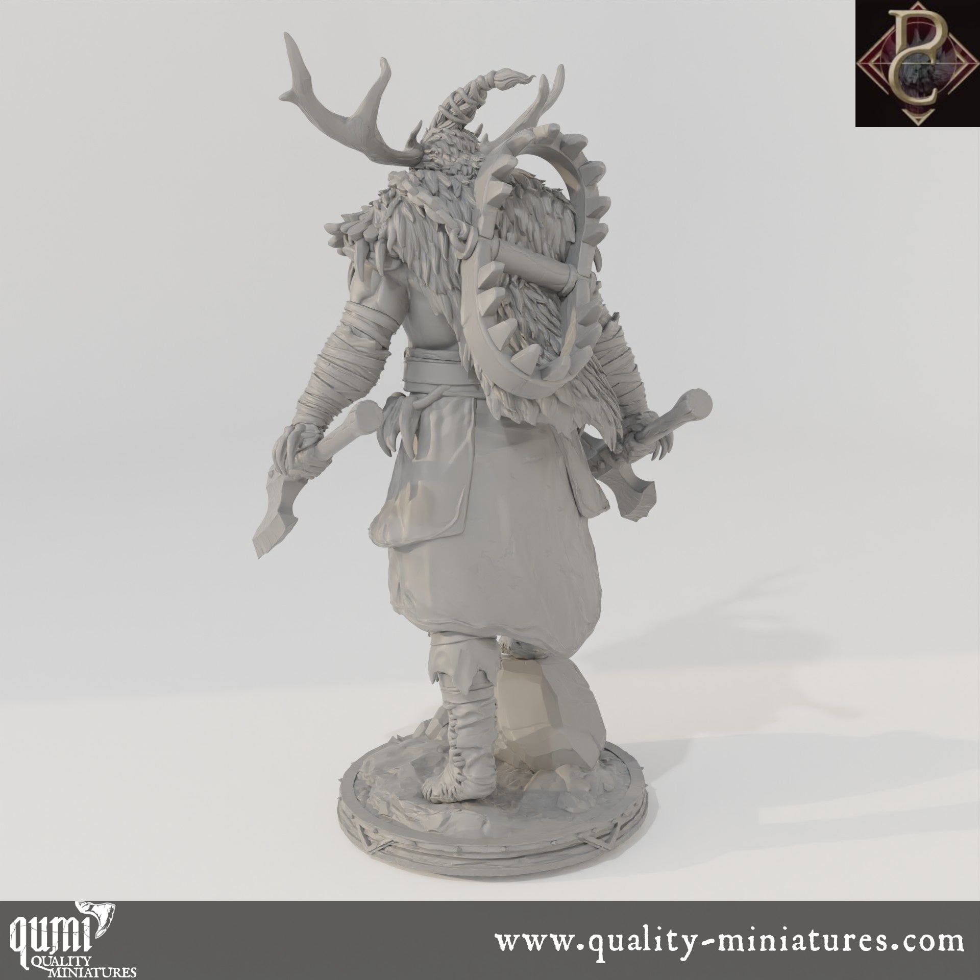 Worfar The Beastbonded - 32mm Tabletop RPG Mini - up to XL Size - Qumi - Parasite Collectibles Quality Miniatures - Qumi