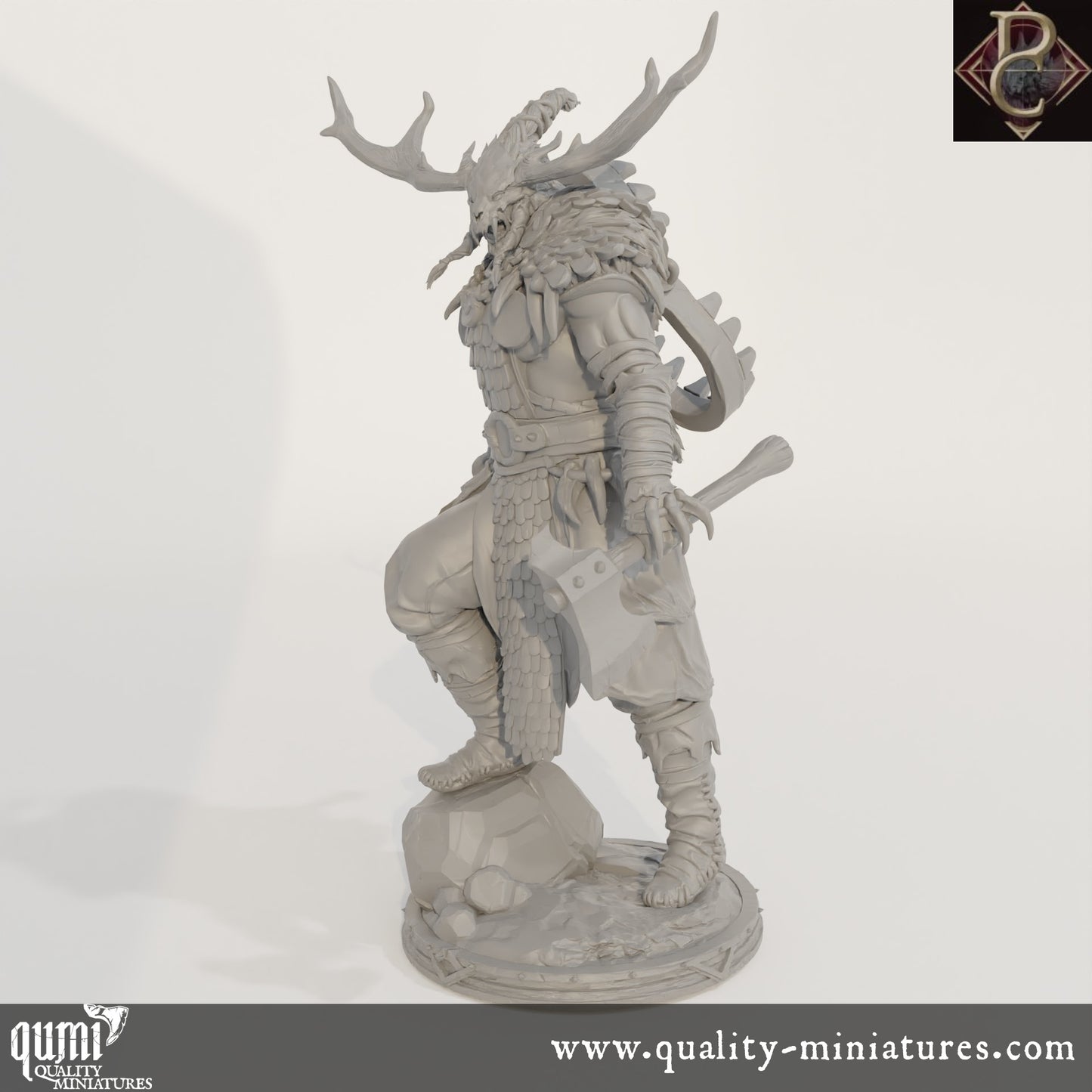 Worfar The Beastbonded - 32mm Tabletop RPG Mini - up to XL Size - Qumi - Parasite Collectibles Quality Miniatures - Qumi