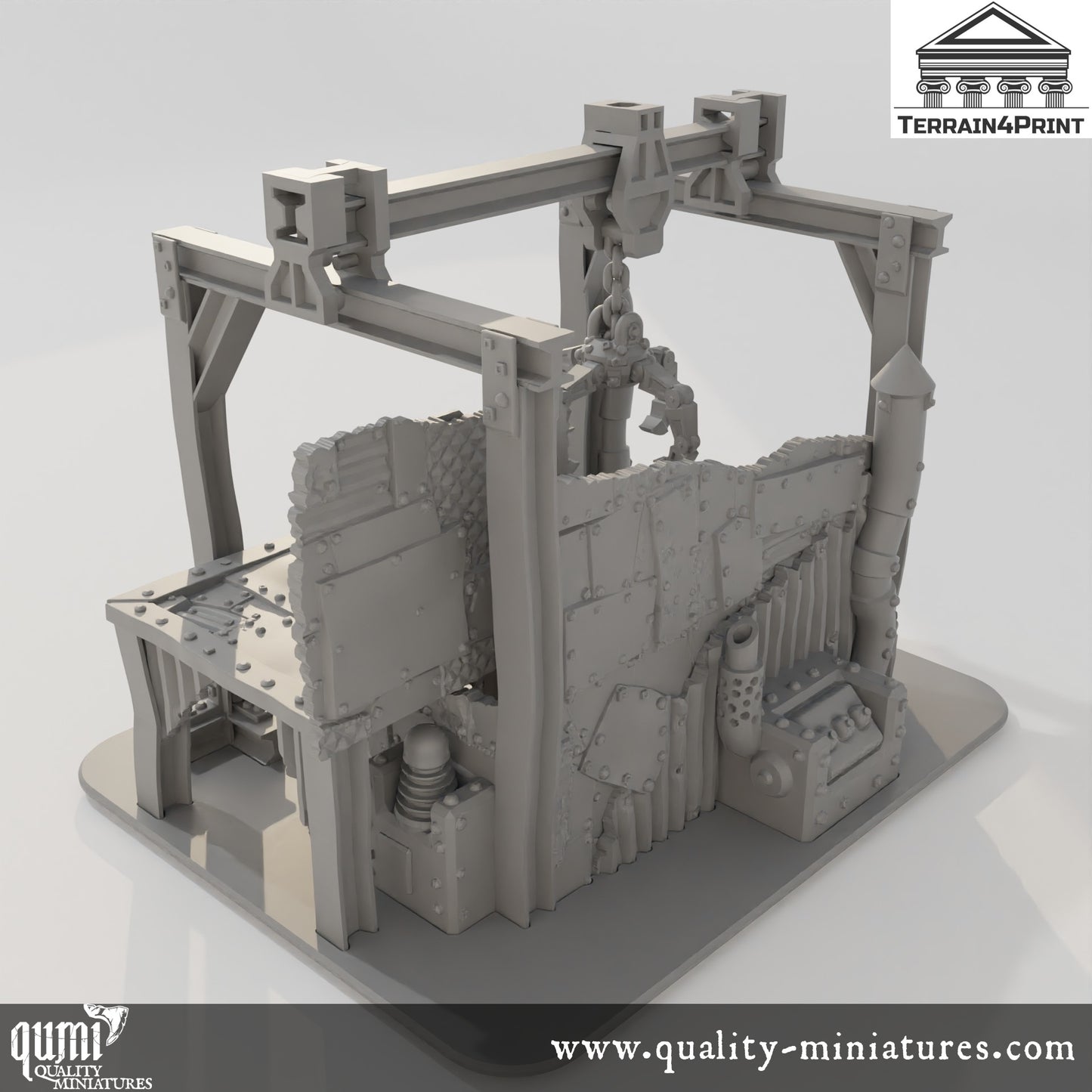 Workshop - Rivet City - Resin Print - Tabletop RPG Terrain - Terrain4Print - Qumi Quality Miniatures - Qumi