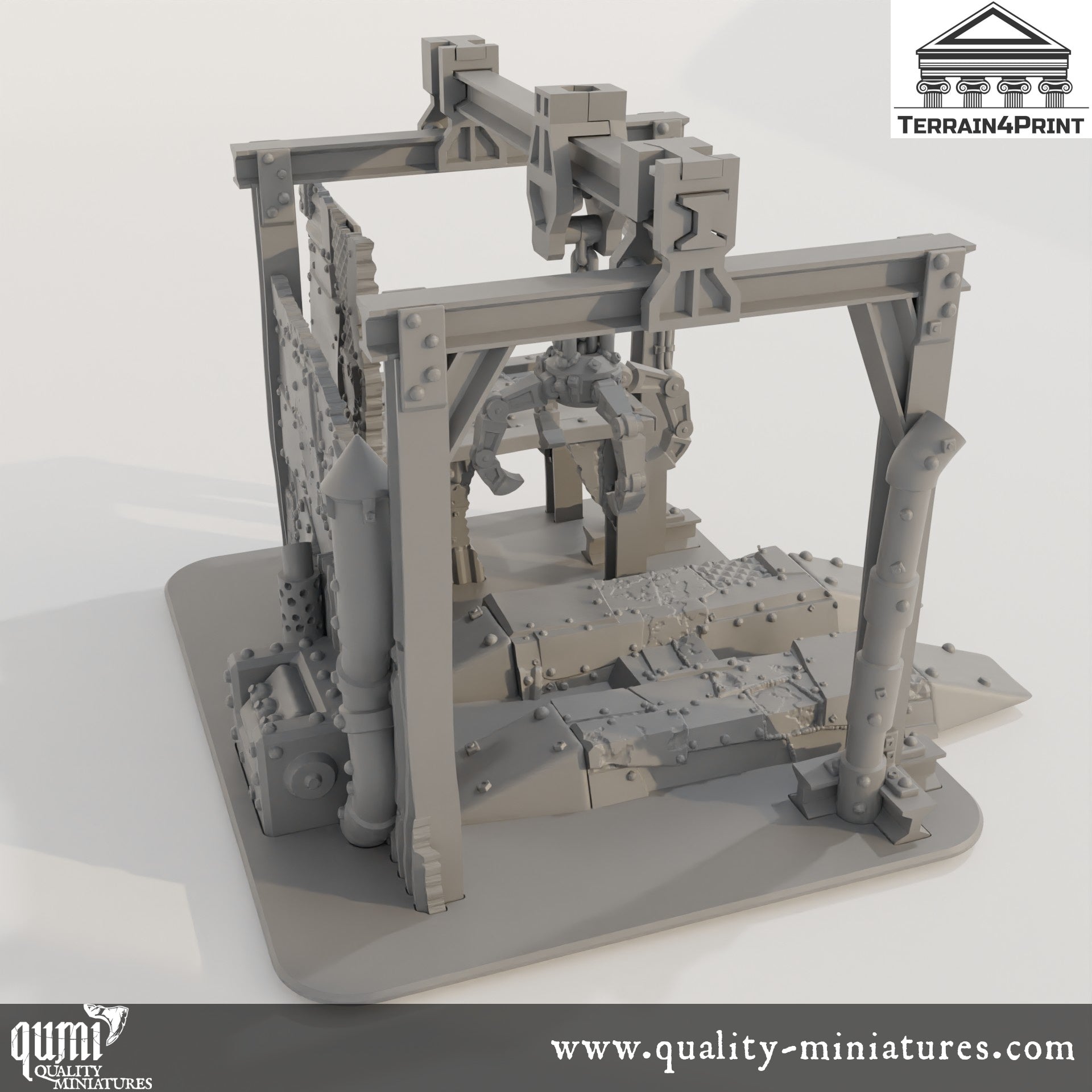 Workshop - Rivet City - Resin Print - Tabletop RPG Terrain - Terrain4Print - Qumi Quality Miniatures - Qumi