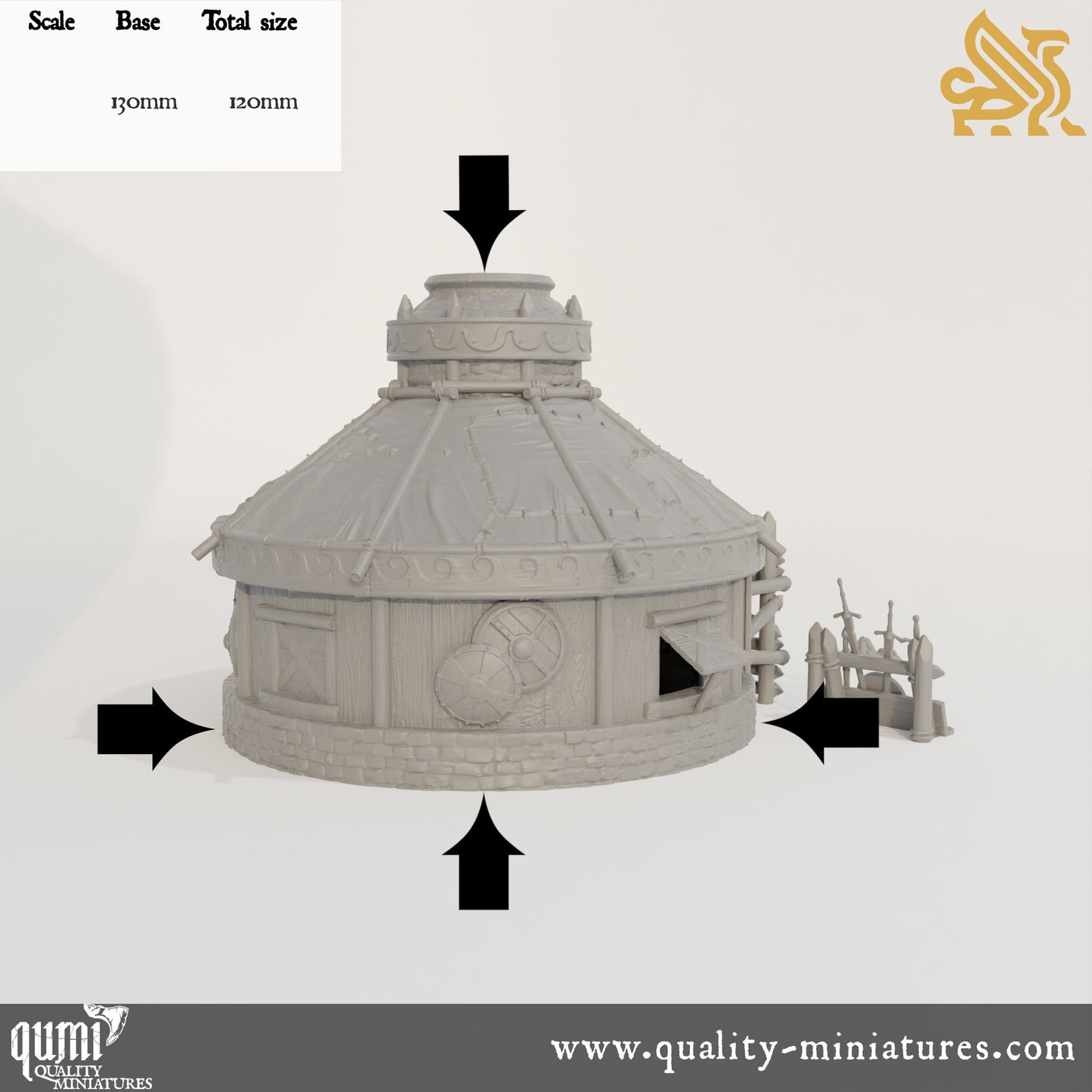 Yurt - Tabletop RPG Terrain - Qumi - DM Stash