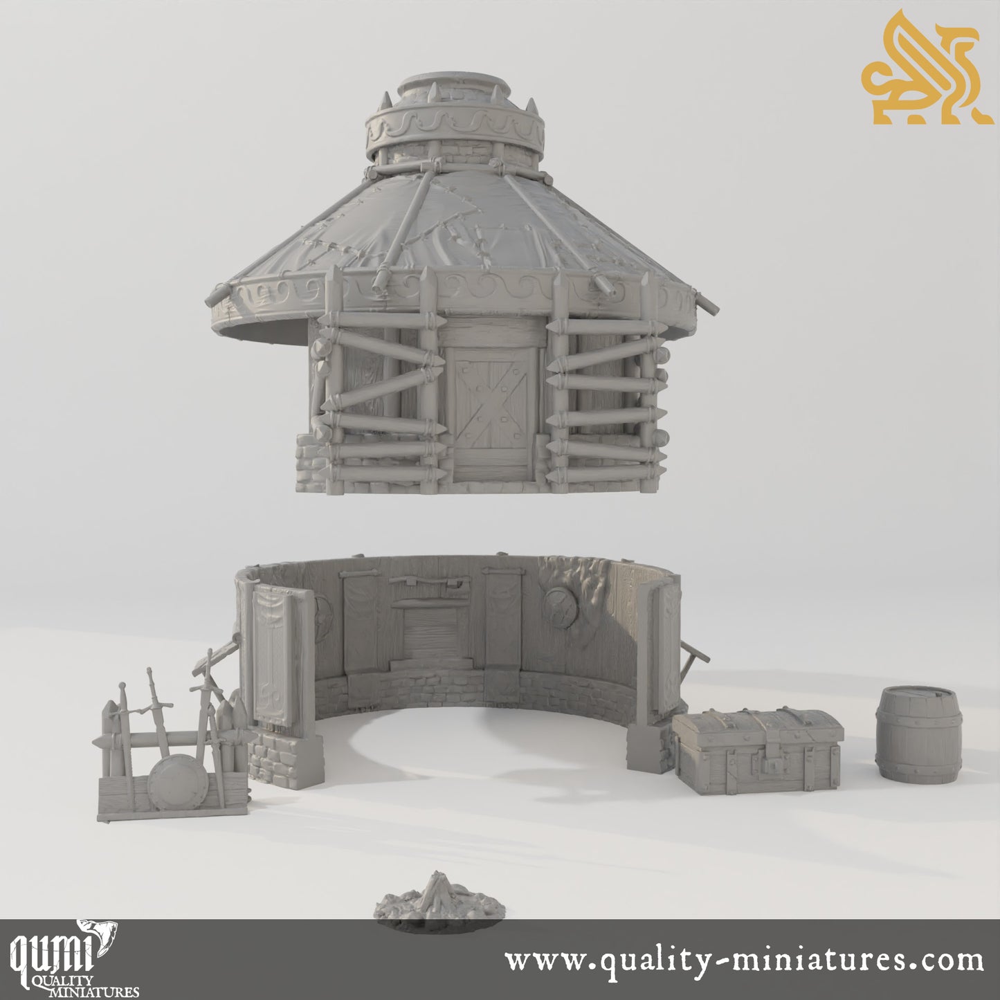 Yurt - Tabletop RPG Terrain - Qumi - DM Stash