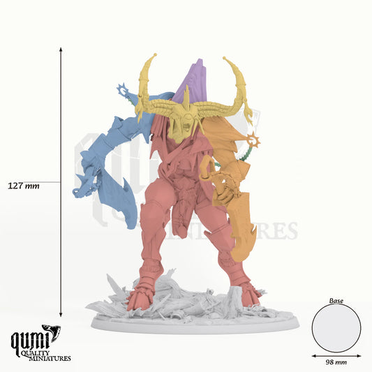 Aïabus tabletop miniature - 127 mm tall, 98 mm base, 6+1 part assembly - Rescale Miniatures 3D print by Qumi