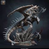 Adult Fang Dragon – Doomchained Dragon: dragon tabletop miniature, designer preview from Rescale Miniatures's 'Doomchained' release, 3D-printed in resin by Qumi