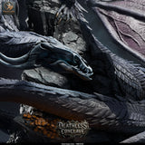 Adult Ghost Dragon – Spectral Undead Dragon: ghost dragon tabletop miniature, designer preview from Rescale Miniatures's 'Oktober 2026' release, 3D-printed in resin by Qumi (view 7)