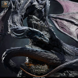 Adult Ghost Dragon – Spectral Undead Dragon: ghost dragon tabletop miniature, designer preview from Rescale Miniatures's 'Oktober 2026' release, 3D-printed in resin by Qumi (view 9)