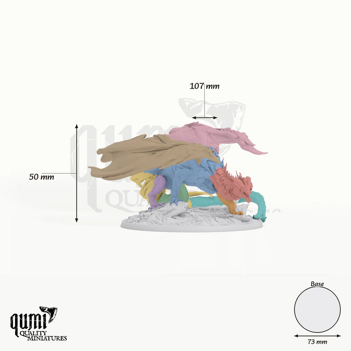 Adult Shadow Dragon Tabletop Miniature Messbild