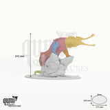Ancient Alligator tabletop miniature - 191 mm tall, 275x206 mm base - Rescale Miniatures 3D print by Qumi