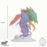 Insect Ankheg tabletop miniature - 94 mm tall, 73 mm base, 5+1 part assembly - Rescale Miniatures 3D print by Qumi